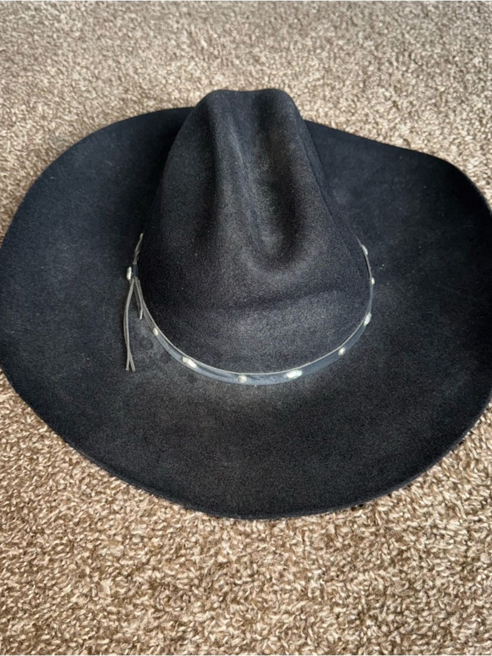 Black Stallion by Stetson Cowboy Hat Sz XX - Picture 2 of 16